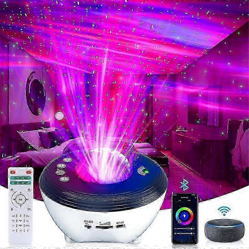 Star Night Light Projector for Kids Room with Aurora Galaxy Effects Alexa Smart App Control Bluetooth Speaker