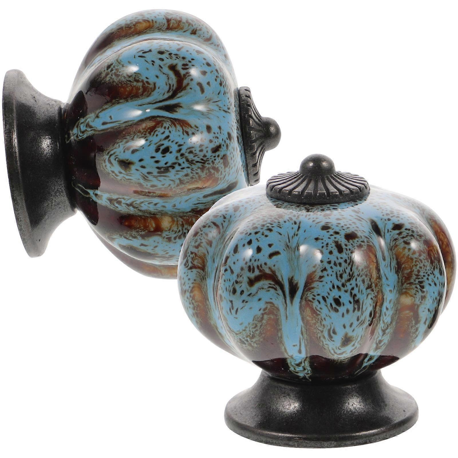 2Pcs Vintage Cabinet Knobs Drawer Knobs Handles Pulls with Screws for Cupboard Dresser