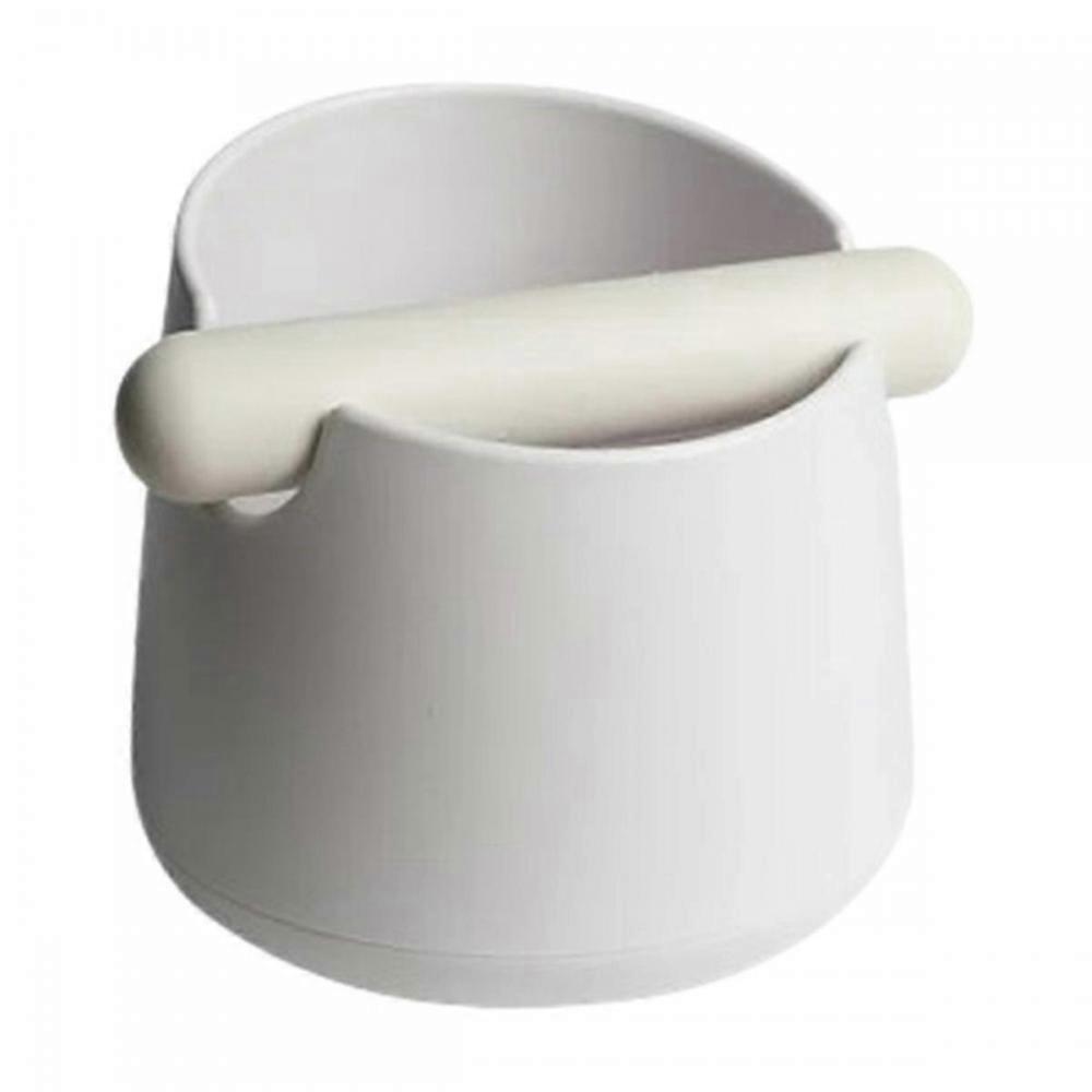 Coffee Knock Box with Rubber Knock Bar Large Espresso Grounds Container Non-Slip Waste Coffee Ground