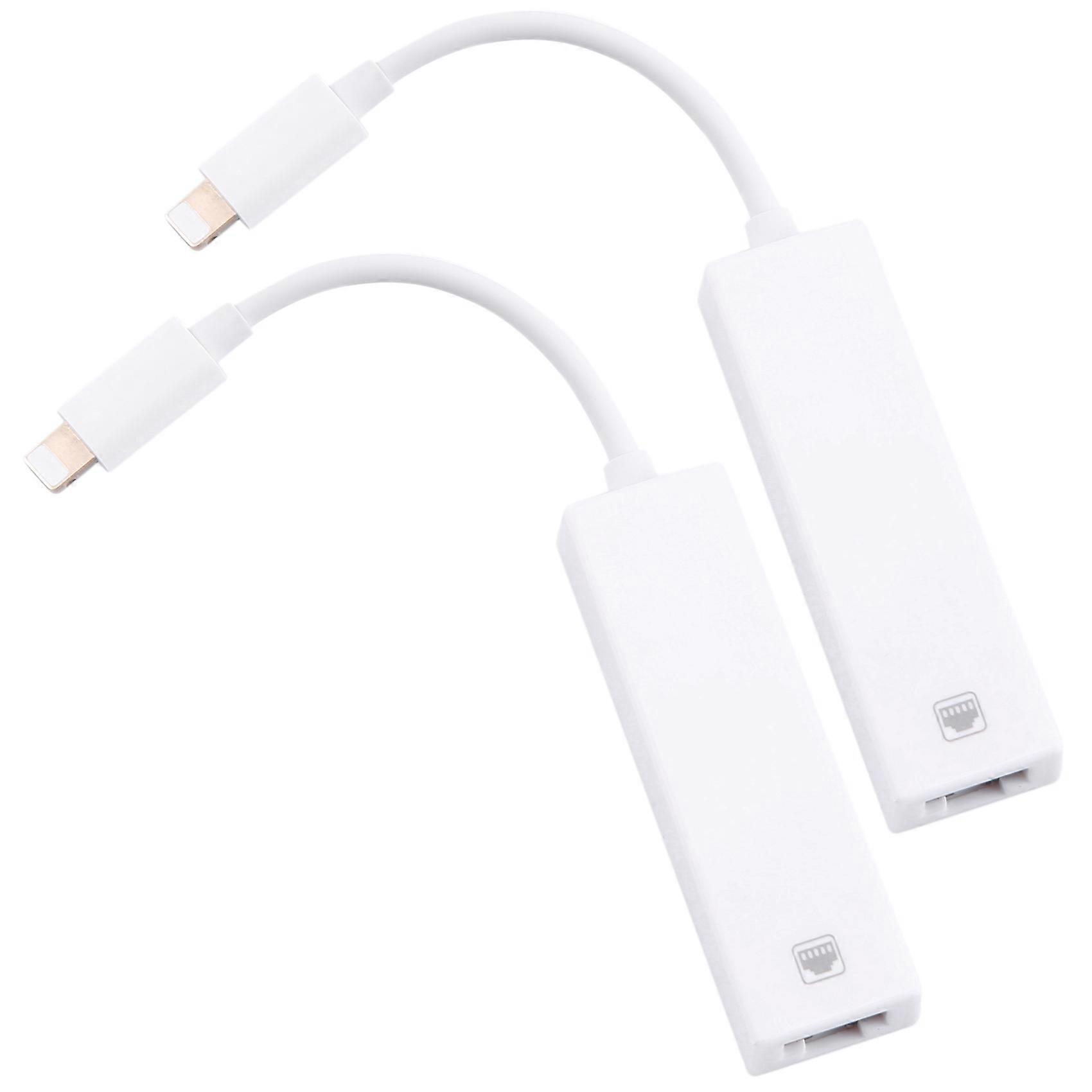 2X 100Mbps Network Cable Adapter for to RJ45 Ethernet LAN Wired Overseas Travel Compact for / Series