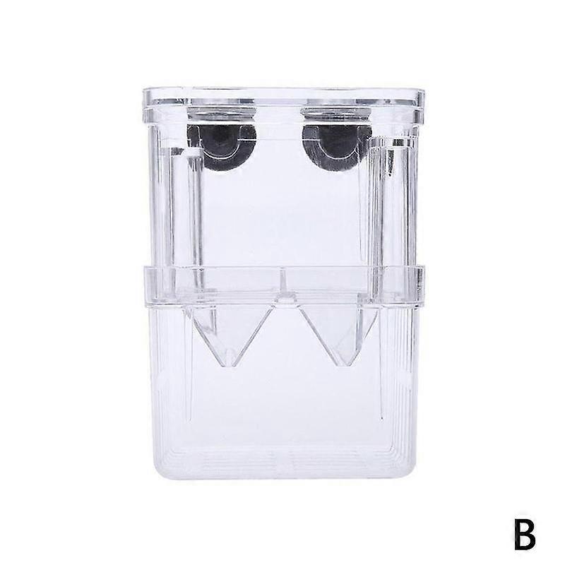 Aquarium Fish Breeding Box Transparent Floating Hatchery with Suction Cups for Fry Isolation and Protection