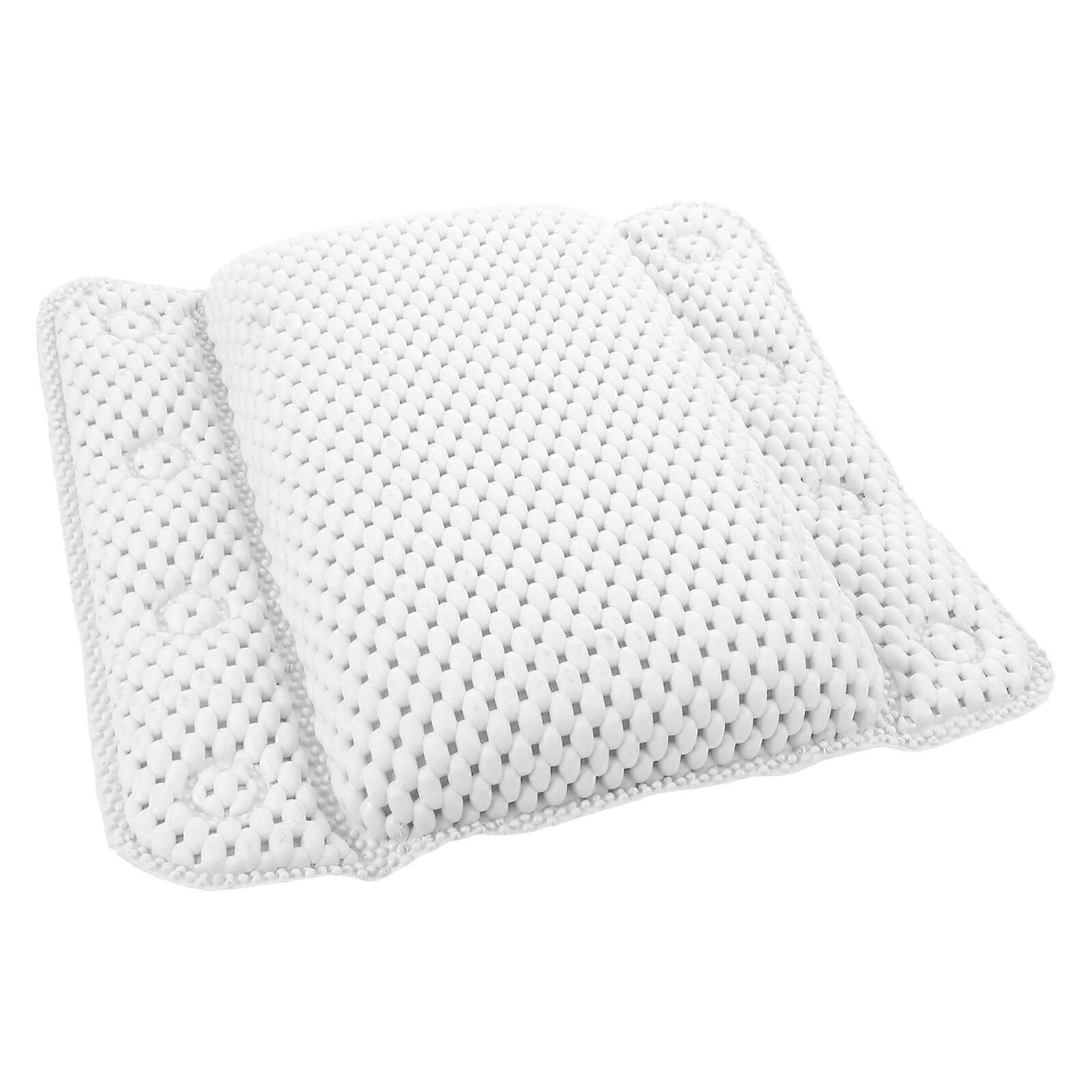 Ergonomic Bath Pillow with NonSlip Suction Cups for Neck and Back Support Soft Foam Cushion for Tub