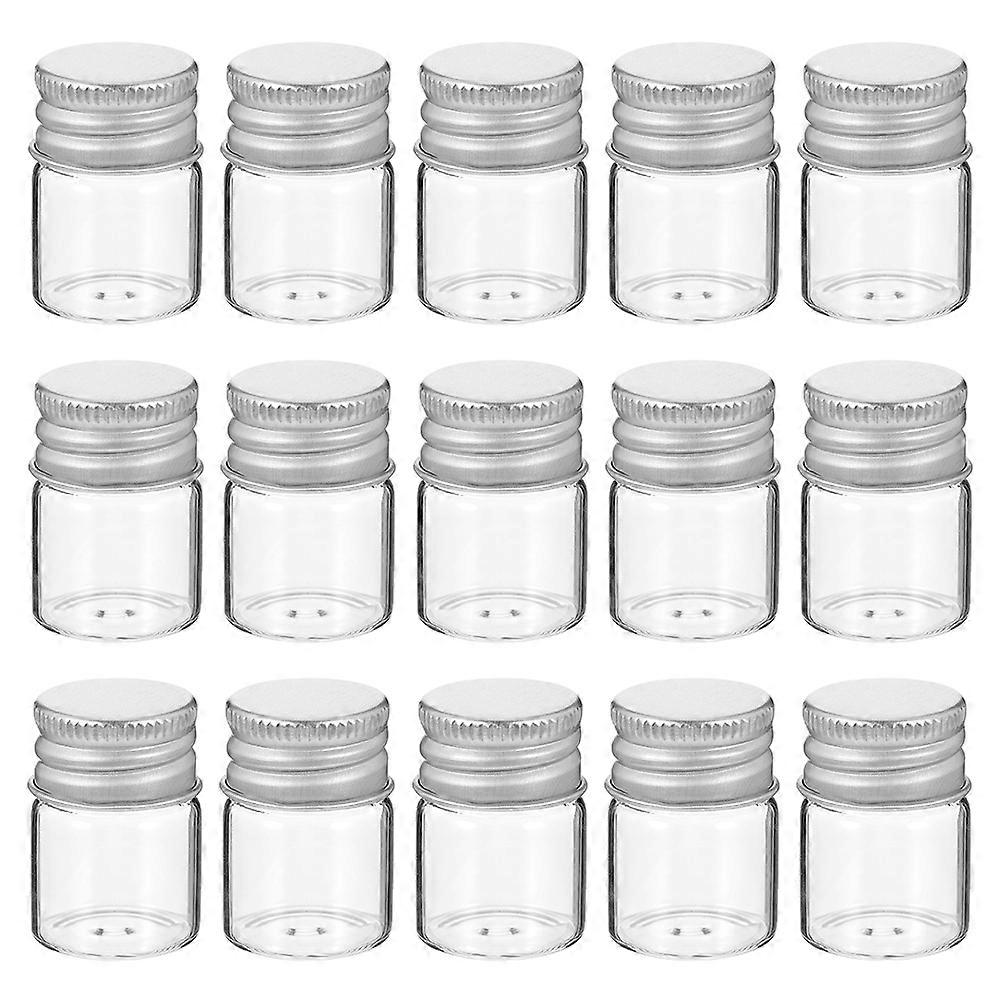 48Pcs Clear Bottles For Wishing Jars And Sample Organization Aluminum Cap Ideal For Travel Use Transparent Storage