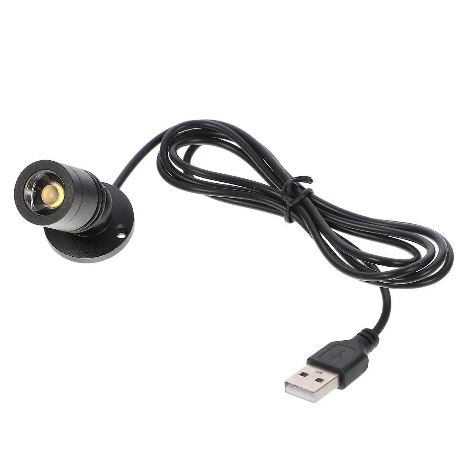 USB LED Spotlight with Adjustable Brightness for Jewelry Display Cabinets and Showcases