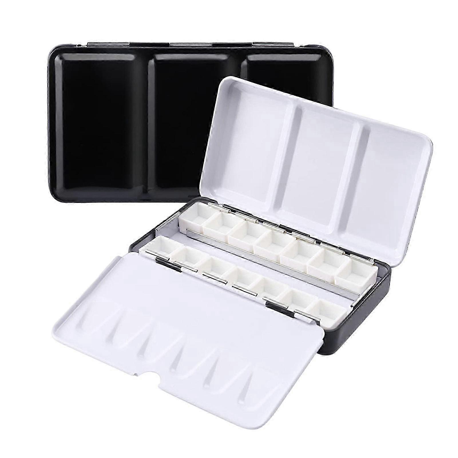 Solid Pigment Tin Box Metal Water Color Tin Palette Paint Case For Artists On Go Paint Palette Box