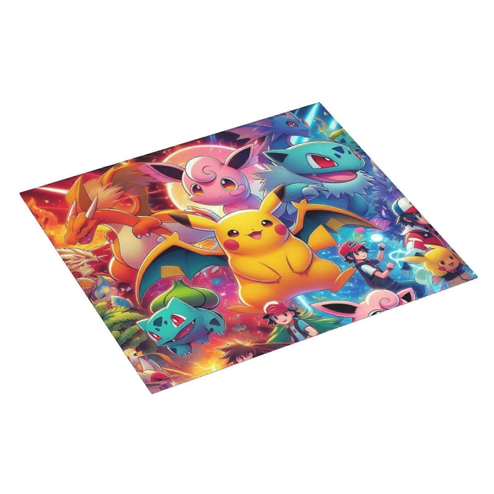 Po-Ke-Mon Dish Drying Mat For Kitchen Counter, Microfiber Dish Mat, Fast Absorbent Draining Pad