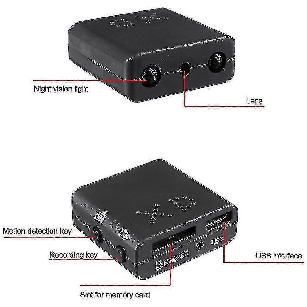 Hidden Spy Mini Security Camera 1080pHigh-definition camera motion detector-HX