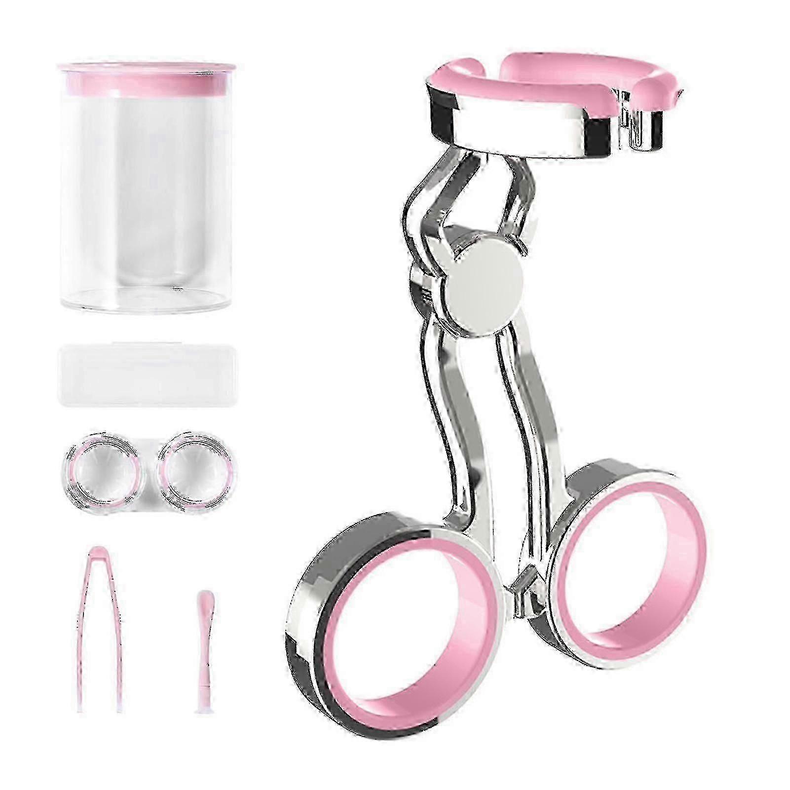 Contact Lens Aid Kit: High Elasticity Silicone Contact Lens Tool with Center Axis Control and Compatible Handle for Easy Insertion and Removal