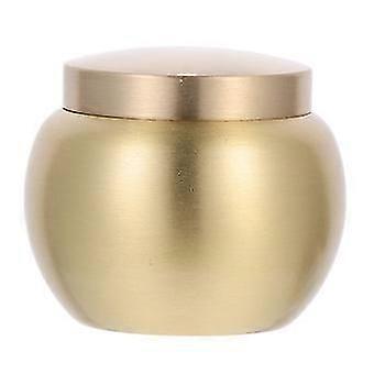 Copper Round Mini Ashes Urn Simple Decorative Copper Ashes Storage Jar
