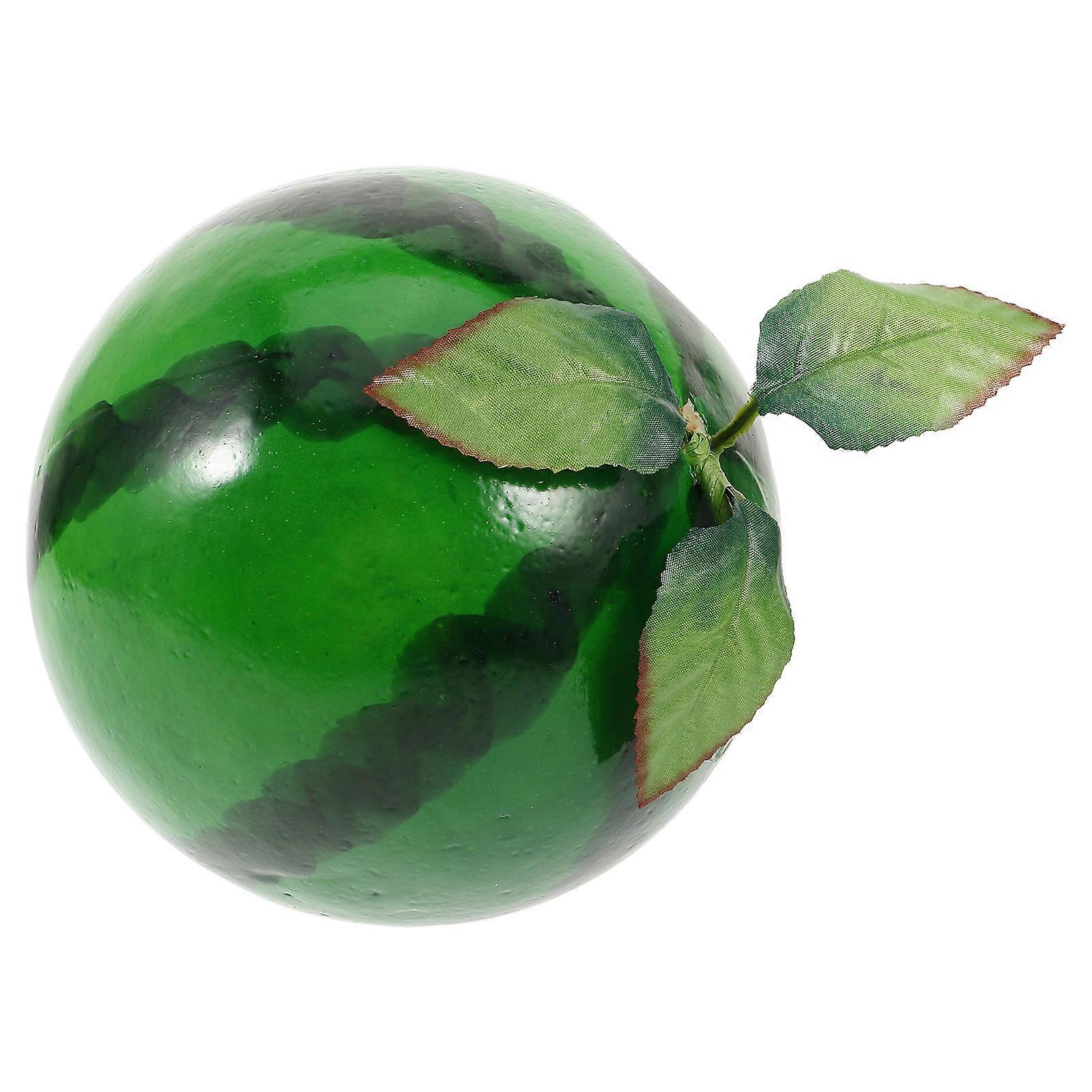 Foams Watermelon Model for Decor 2Pcs Artificial Watermelon Decoration