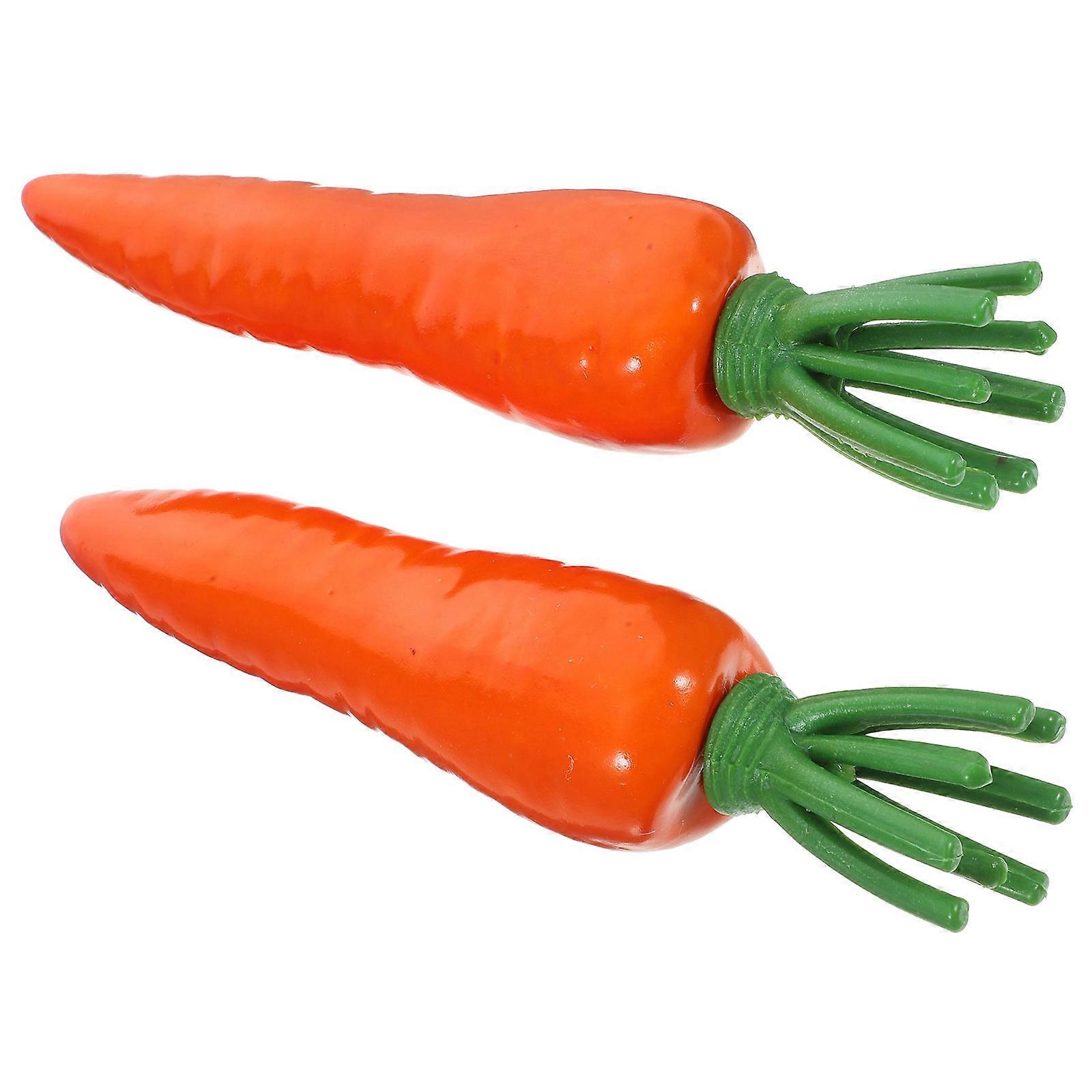 Faux Carrots Simulation Carrot Decorations for Decor 8Pcs Red Foam Props