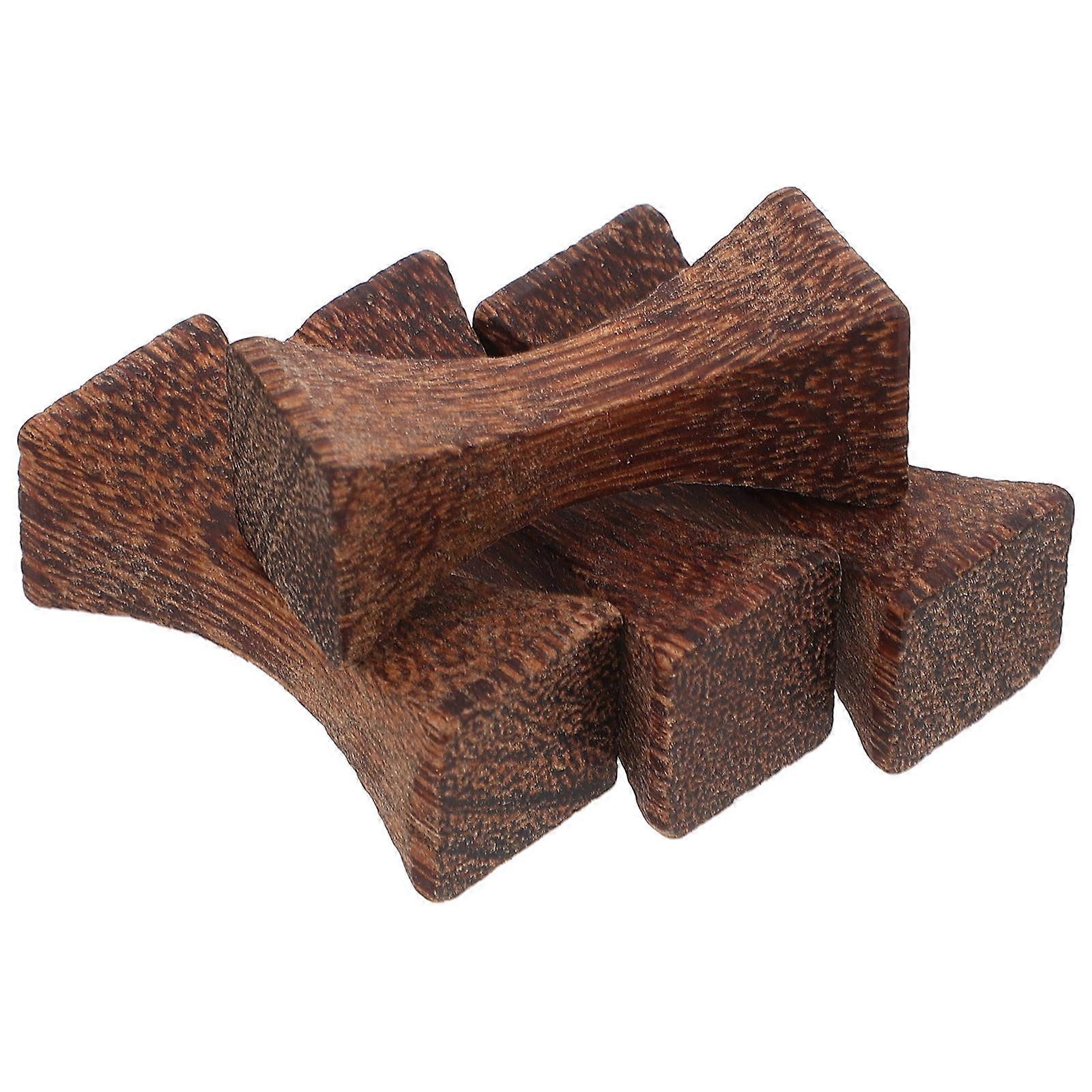 Wood Chopstick Rest for Dining Tableware 4Pcs Rustic Style Cutlery Holders