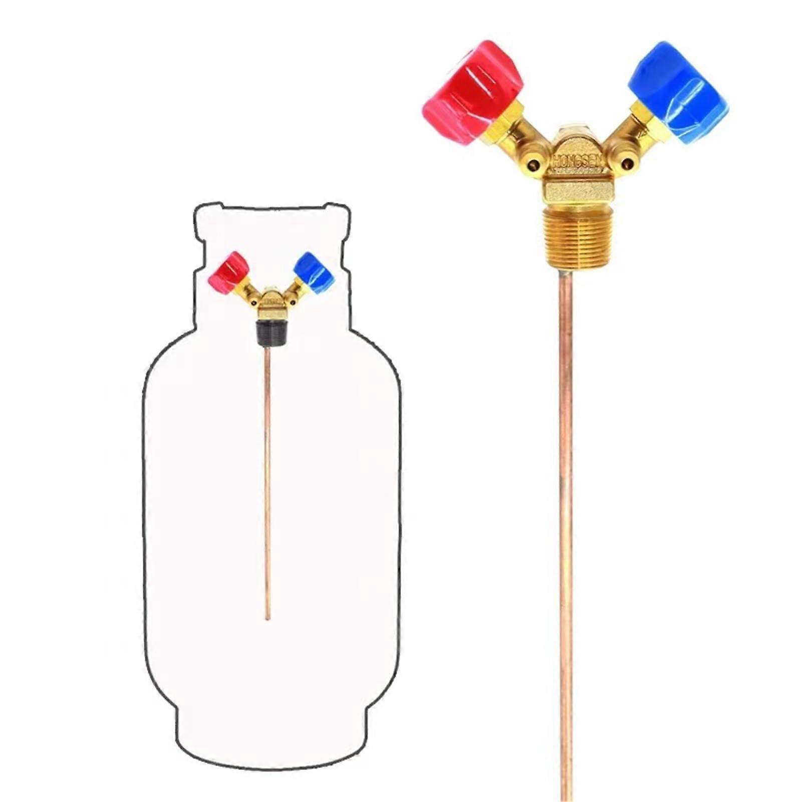 Refrigerant Cylinder Valve with  Pressure Resistance, CorrosionResistant Axial Design for Recovery