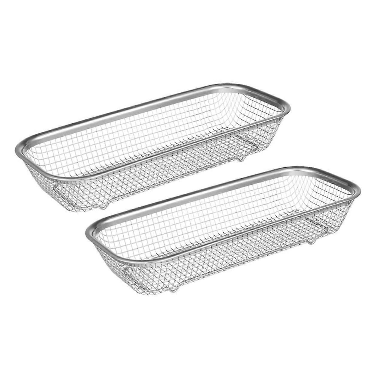 Dishwasher Silverware Basket Stainless Steel Utensil Holder with Separate Sections, 2 Pack