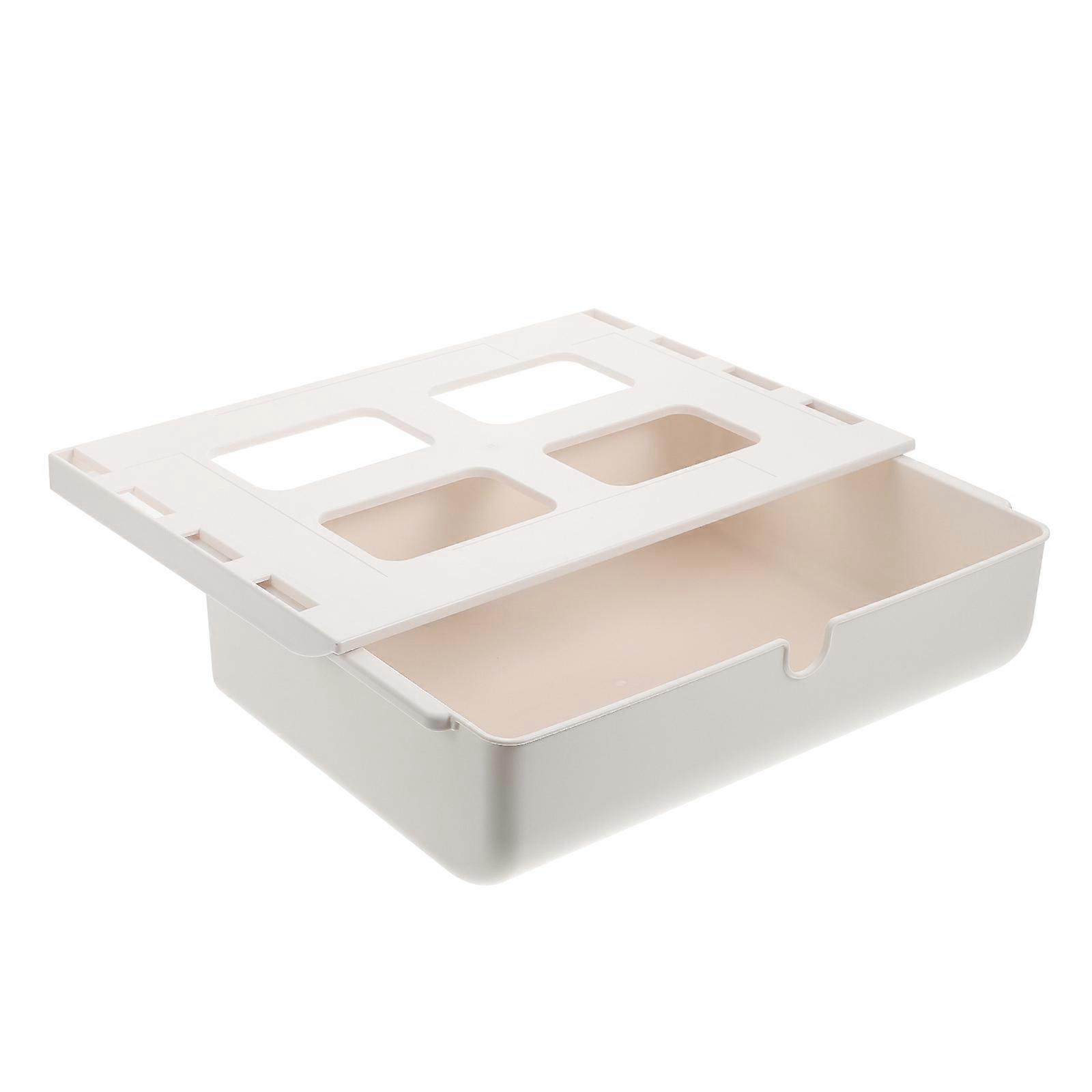 Hidden Drawer Box Storage for Home with 1Pcs Under Table Organizer