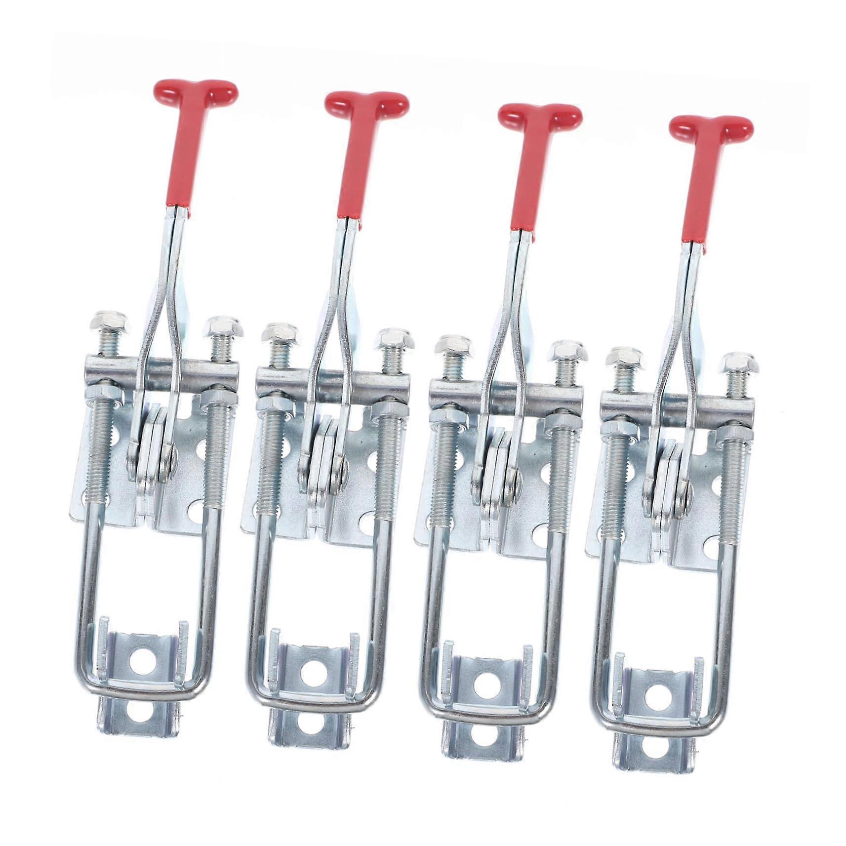 4 Pcs Heavy Duty Toggle Latch Clamp Zinc Plated Adjustable for Toolbox Cabinet Door Secure Lock