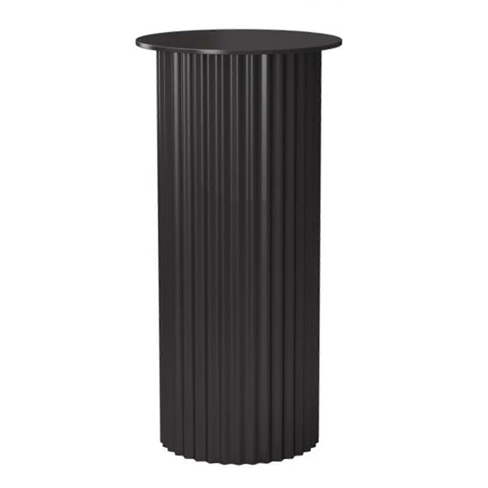 Metal Table Legs Adjustable Height Matte Black 800 lbs Load Capacity Rounded Corner 40x72cm