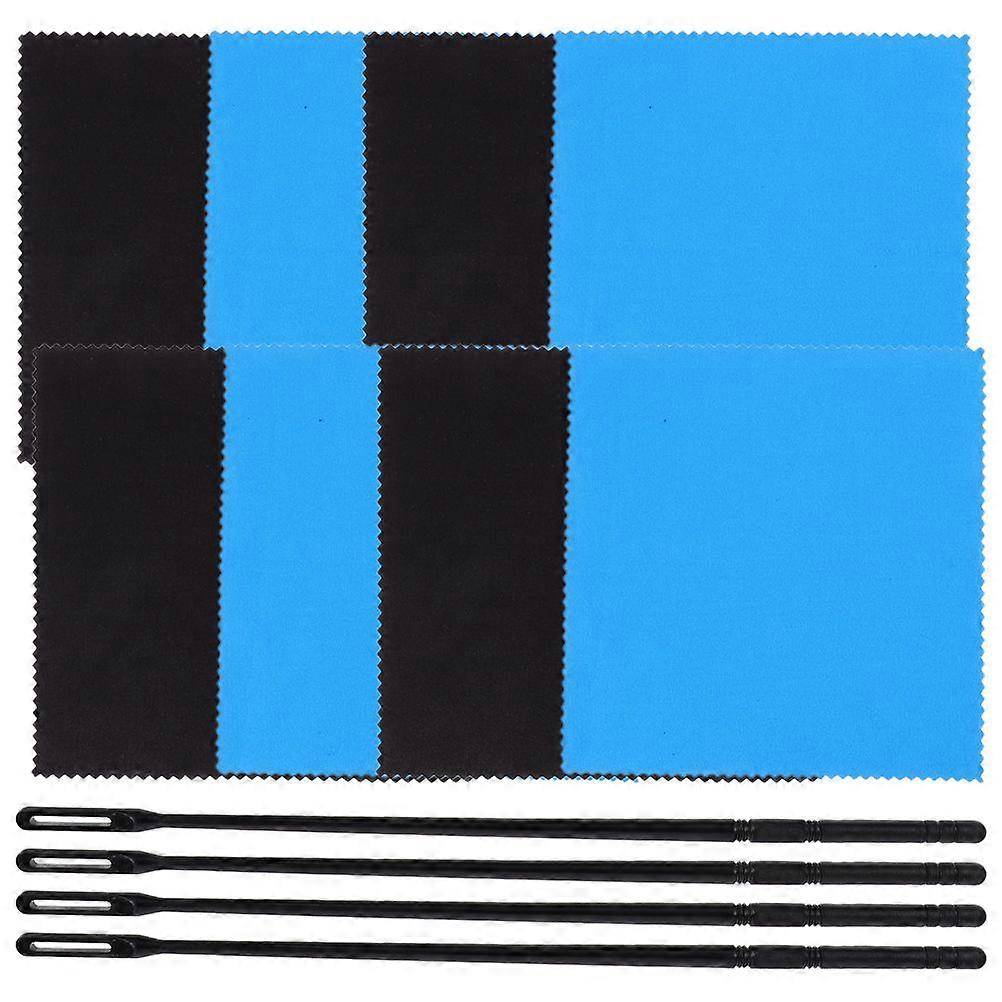 1 Set of Multi-Function Flute Cleaning Cloth Flute Maintenance Cleaning Rod Practical Flute Clean Cloth Accessory