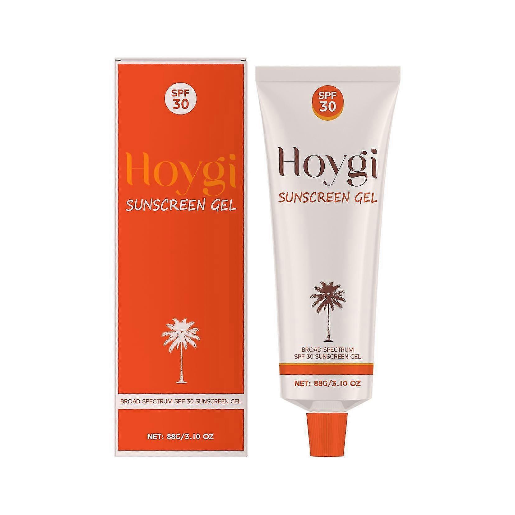 UV Protection Moisturizing Gel - Broad Spectrum Sunblock with Titanium Dioxide & Ethyl Hexyl Methoxycinnamate, Hydrating, Lightweight, Non-Greasy Skin