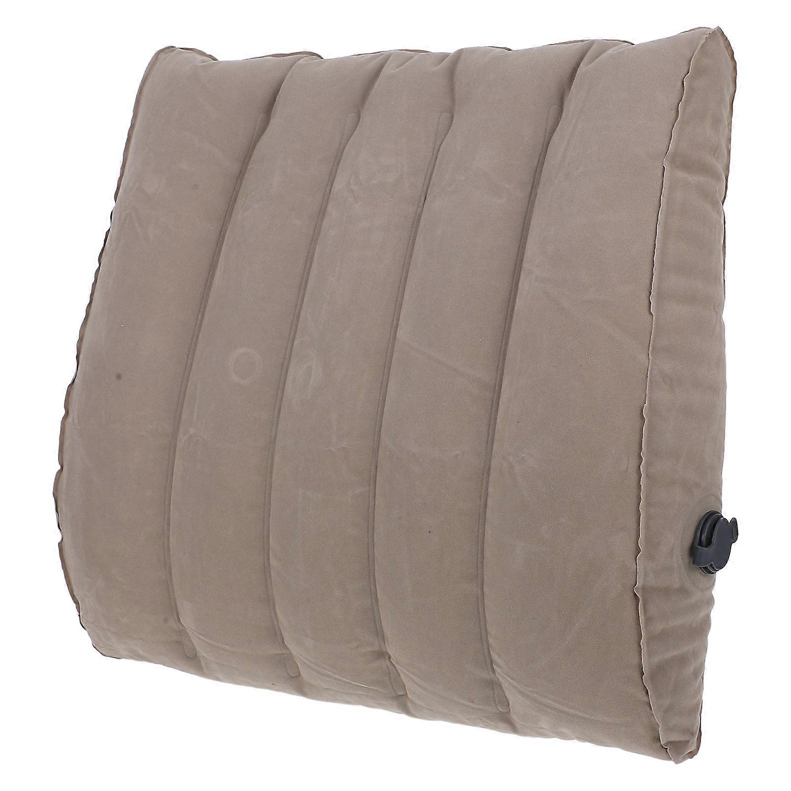 Light Grey Waist Cushion Inflatable for Tailbone Relief 7Pcs Portable Folding