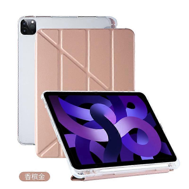 Capa elegante para iPad de 10,2 polegadas (7/8/9 polegadas) na cor ouro rosa, macia.