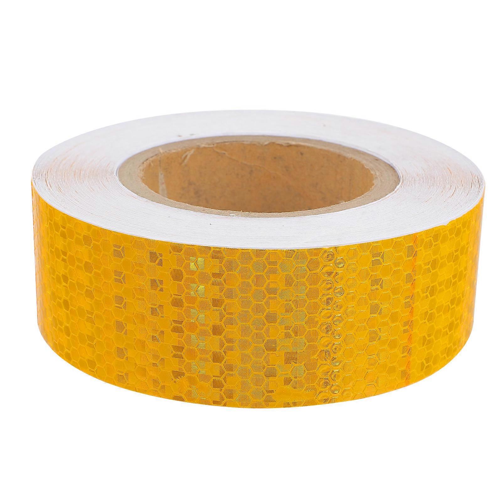 Warning Tape Safety Reflective Tape for Warning Use 2Pcs Orange PVC Material