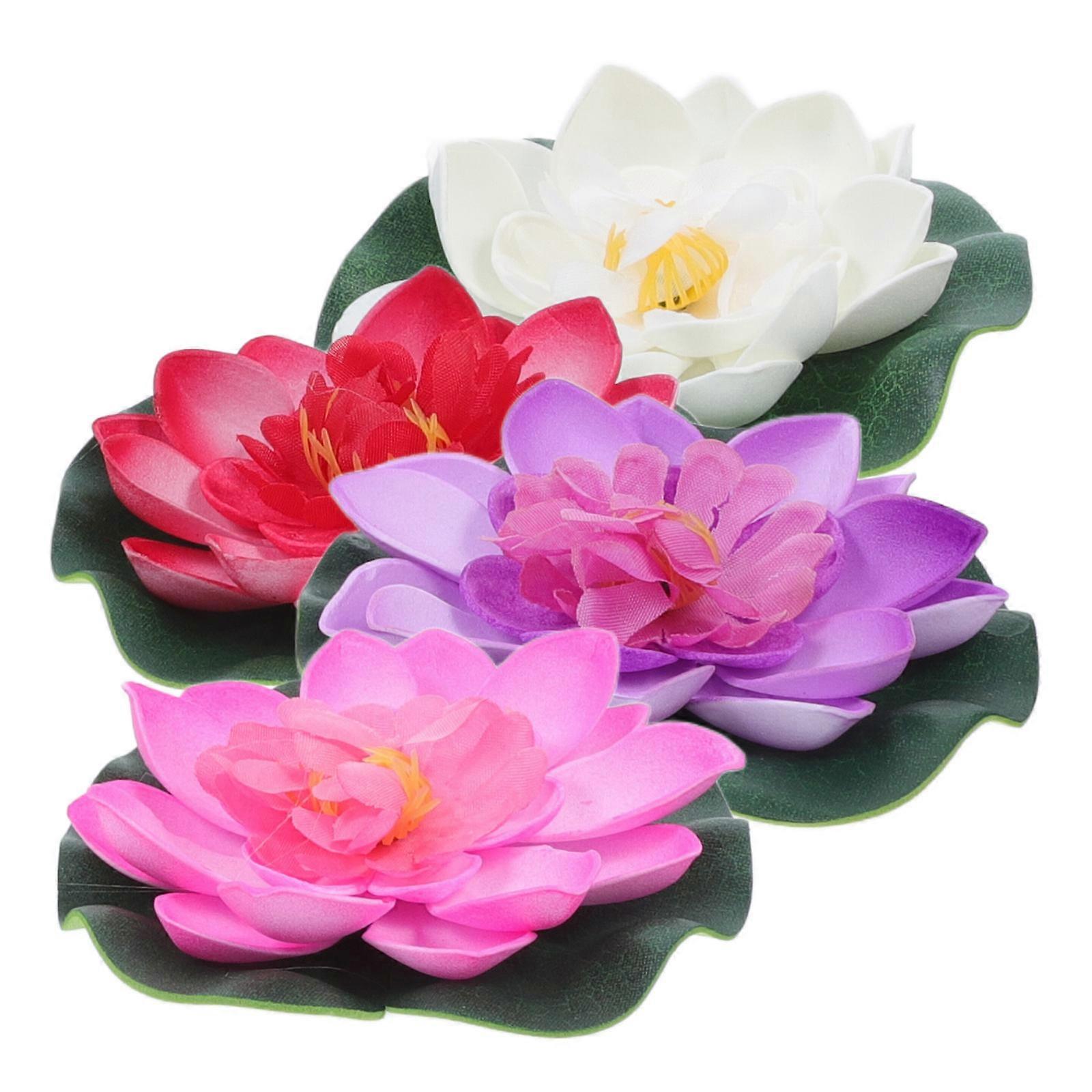 Eva Floating Lotus Flower for Artificial Pond Decor 4Pcs