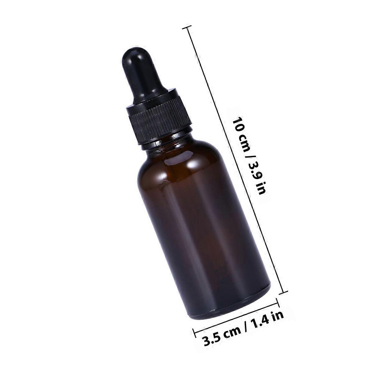 Glass Bottle with Dropper for Essential Oil 30Ml Refillable Amber Container