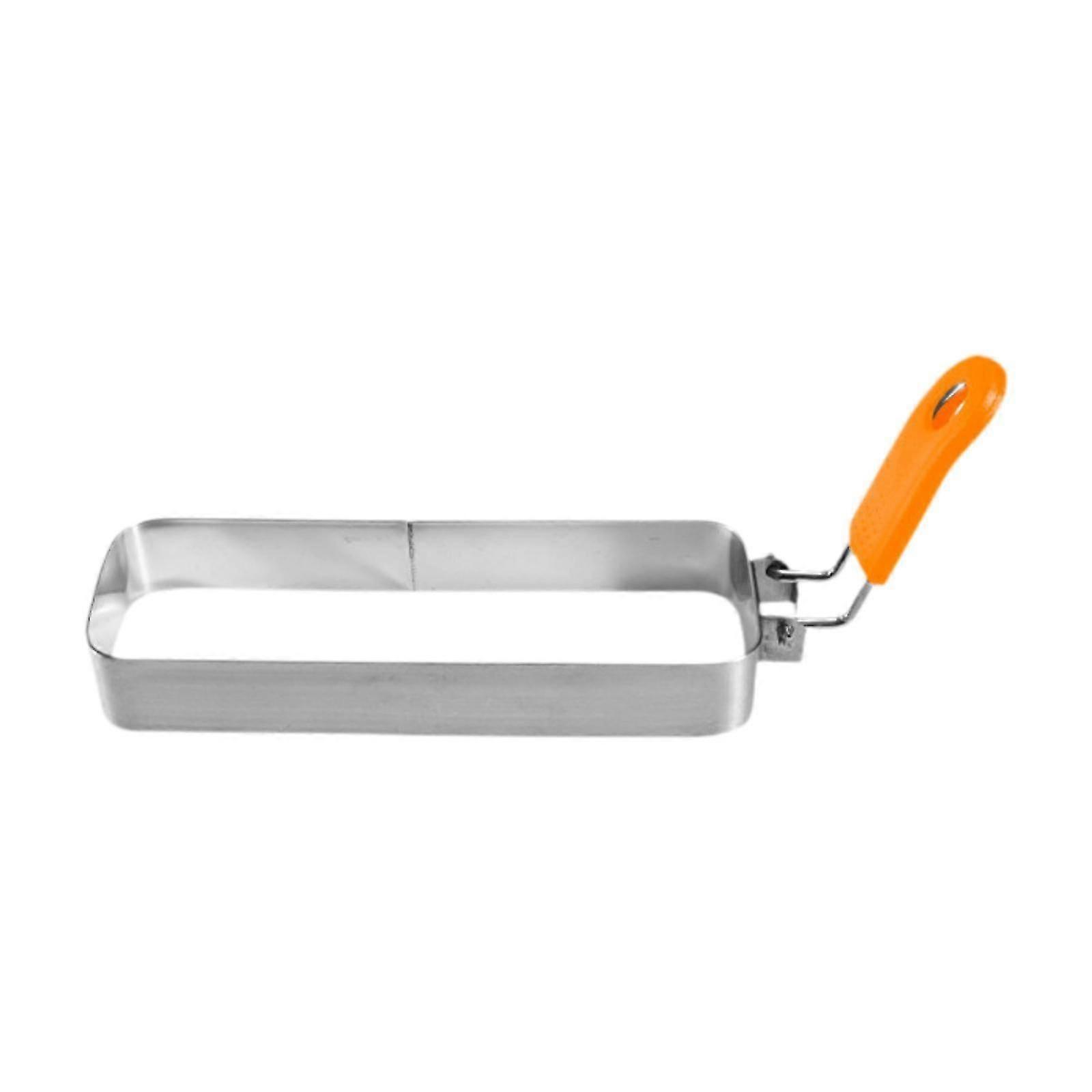 Egg Rectangular for Griddle Pan Muffin Omelette with Handle for Breakfast
