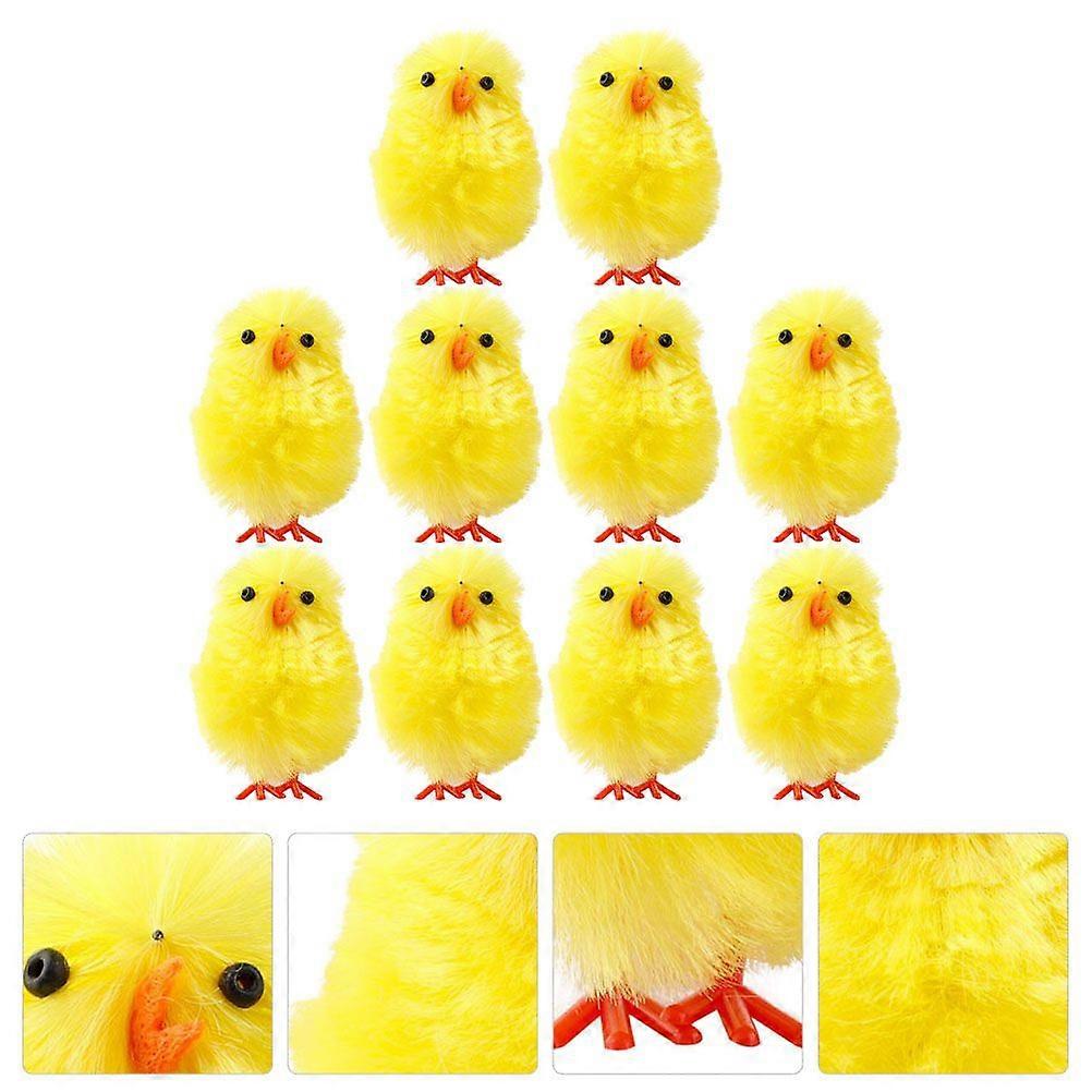 36pcs Mini Easter Chicken Easter Chicken Easter Scene Decoration Party Supply