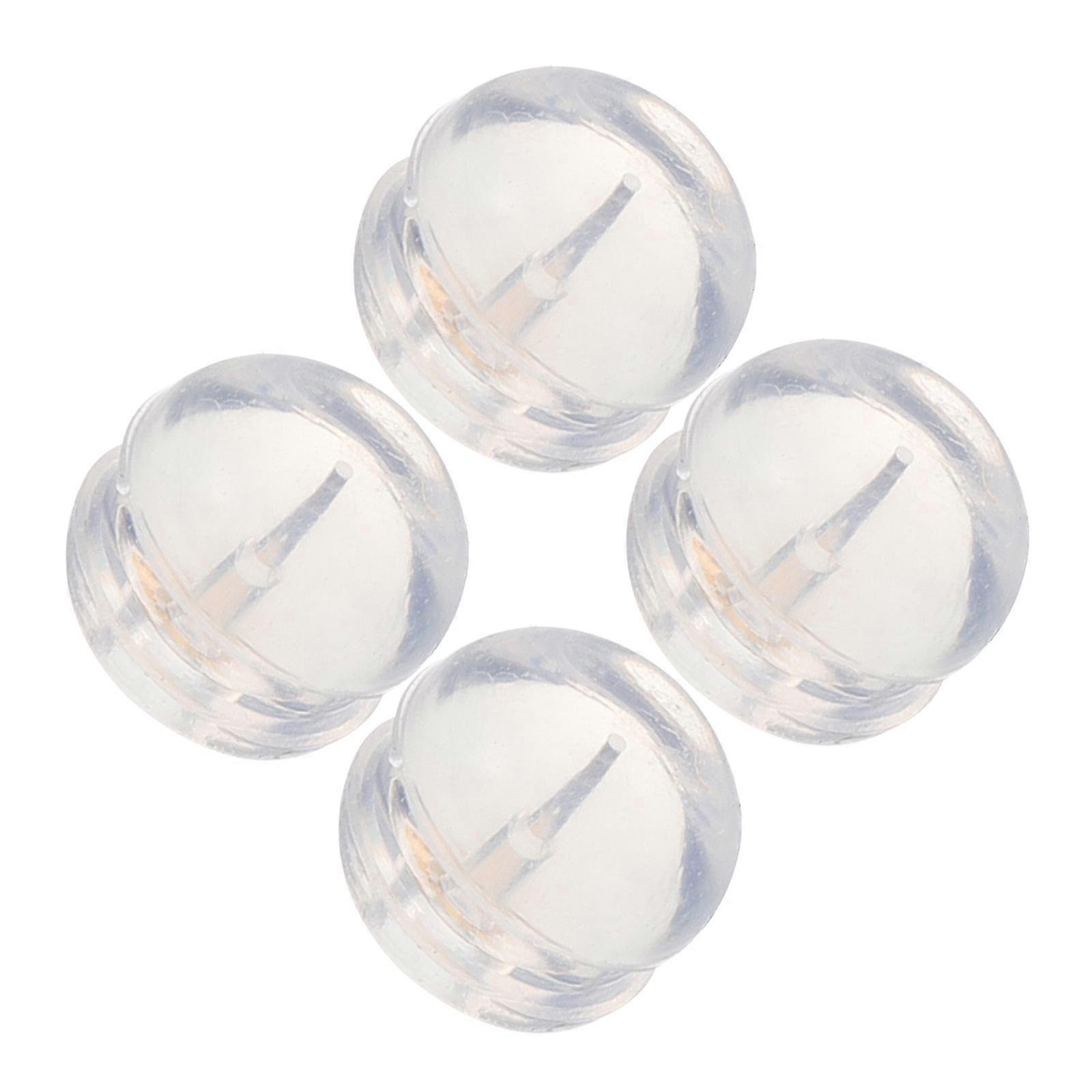 2026 Suitable Earring Backs for Earrings Metal Silicone Replacement 16Pcs Pack