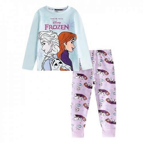 Frozen Girls Elsa Anna Olaf Long Pyjama Set