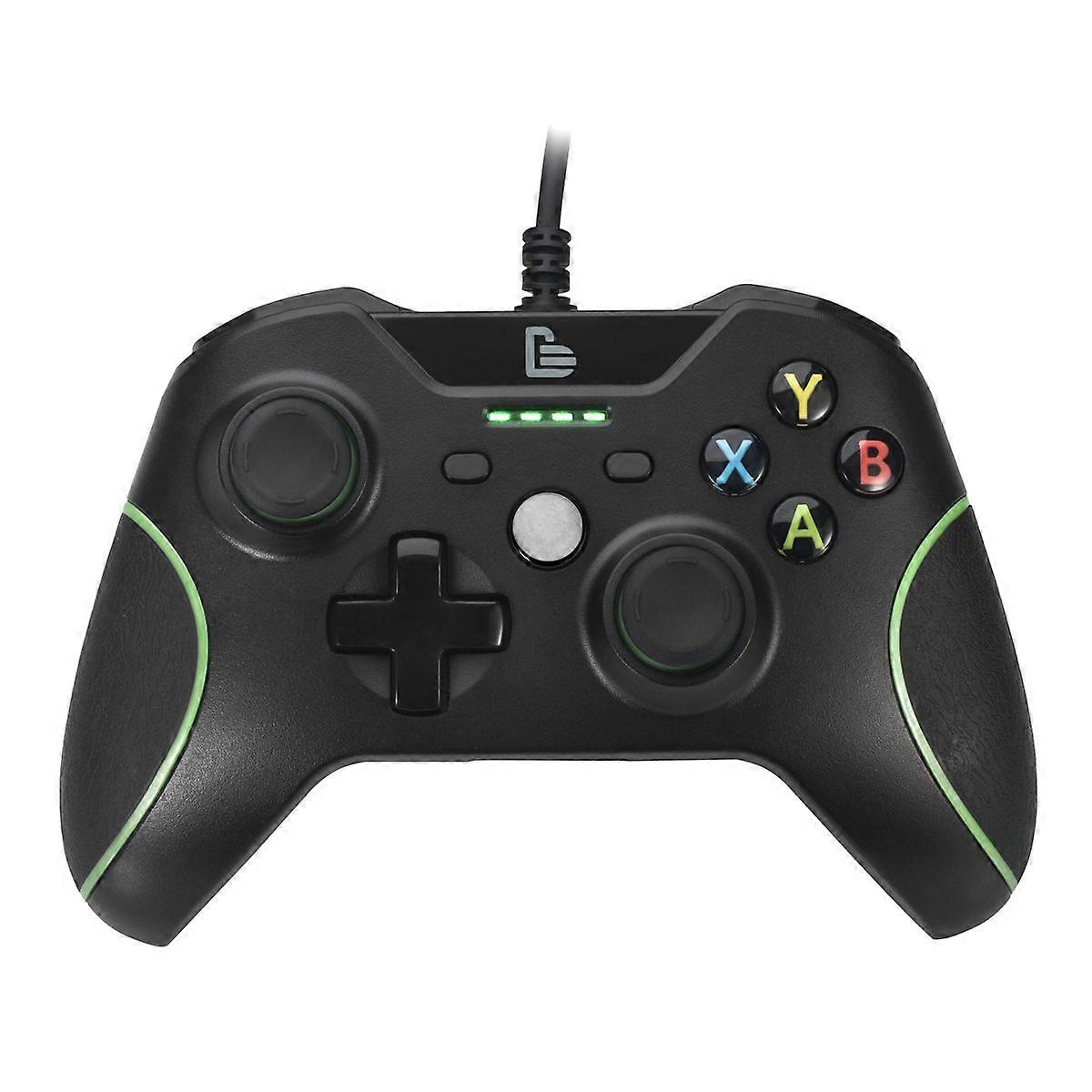 Wired Controller with Headset Jack and LED Indicators for Xbox One, PC and Console Gaming