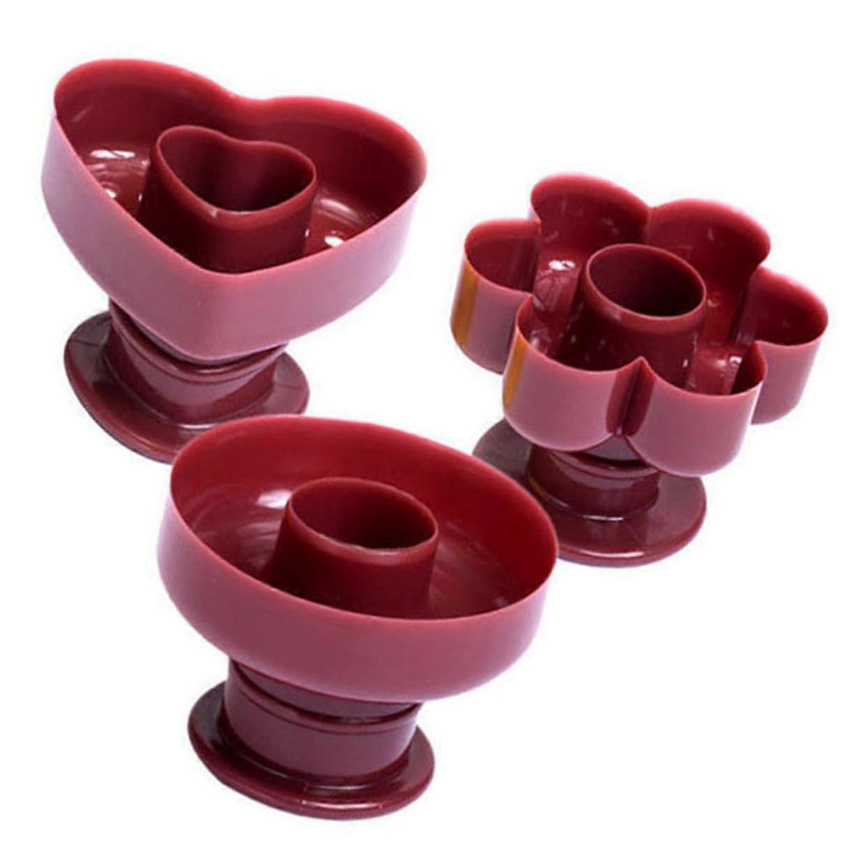 3pcs Plastic Donut Mold Set for Easy DIY Home Baking with Multiple Shape Designs