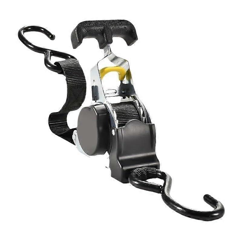 Heavy Duty Retractable Ratchet Straps with Automatic Retraction and Scratch S Hooks A2