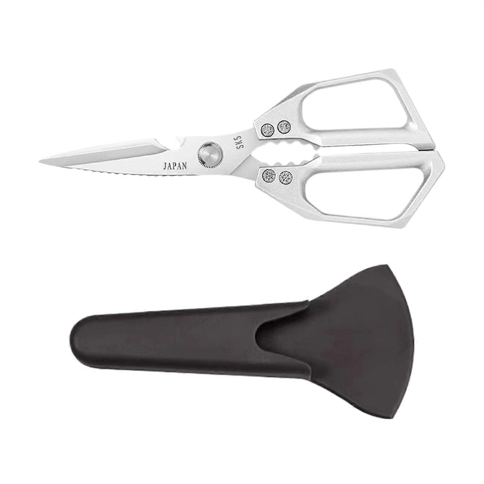 Kitchen Scissors Heavy Duty Stainless Steel Shears for Meat Poultry Fabric Rustproof Versatile Tool