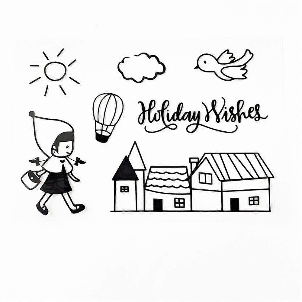Clear Silicone Stamps for Card Making and Scrapbooking Holiday DIY Reusable Patterns