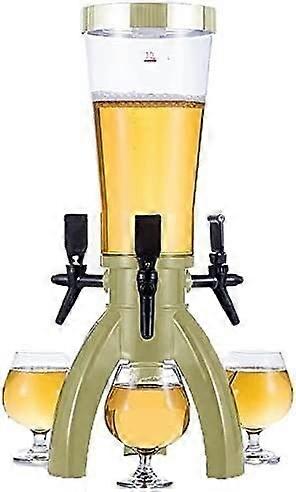 3L Beer Dispenser Tower with Clear Scale Container for Bar and Party Beverage Serving