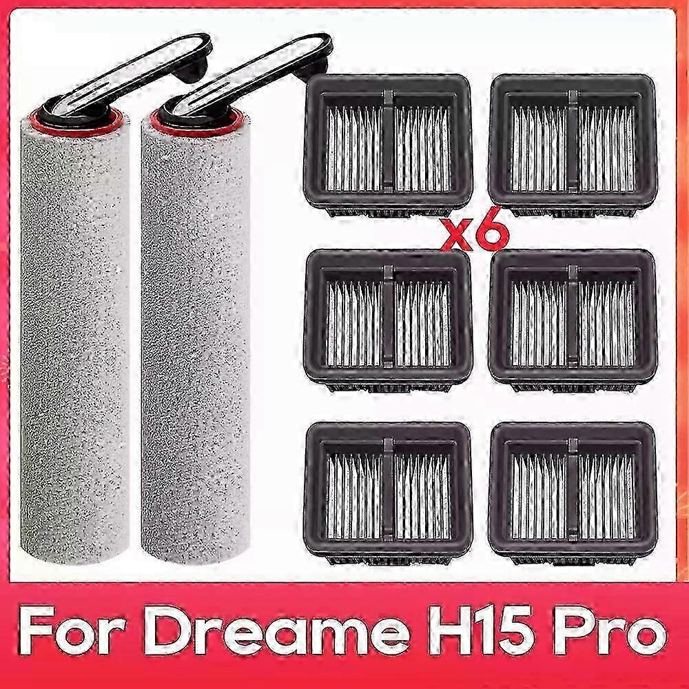 Cleaning Brush Roller for Dreame H15 Pro, Vacuum Cleaner Replacement Filter Kit