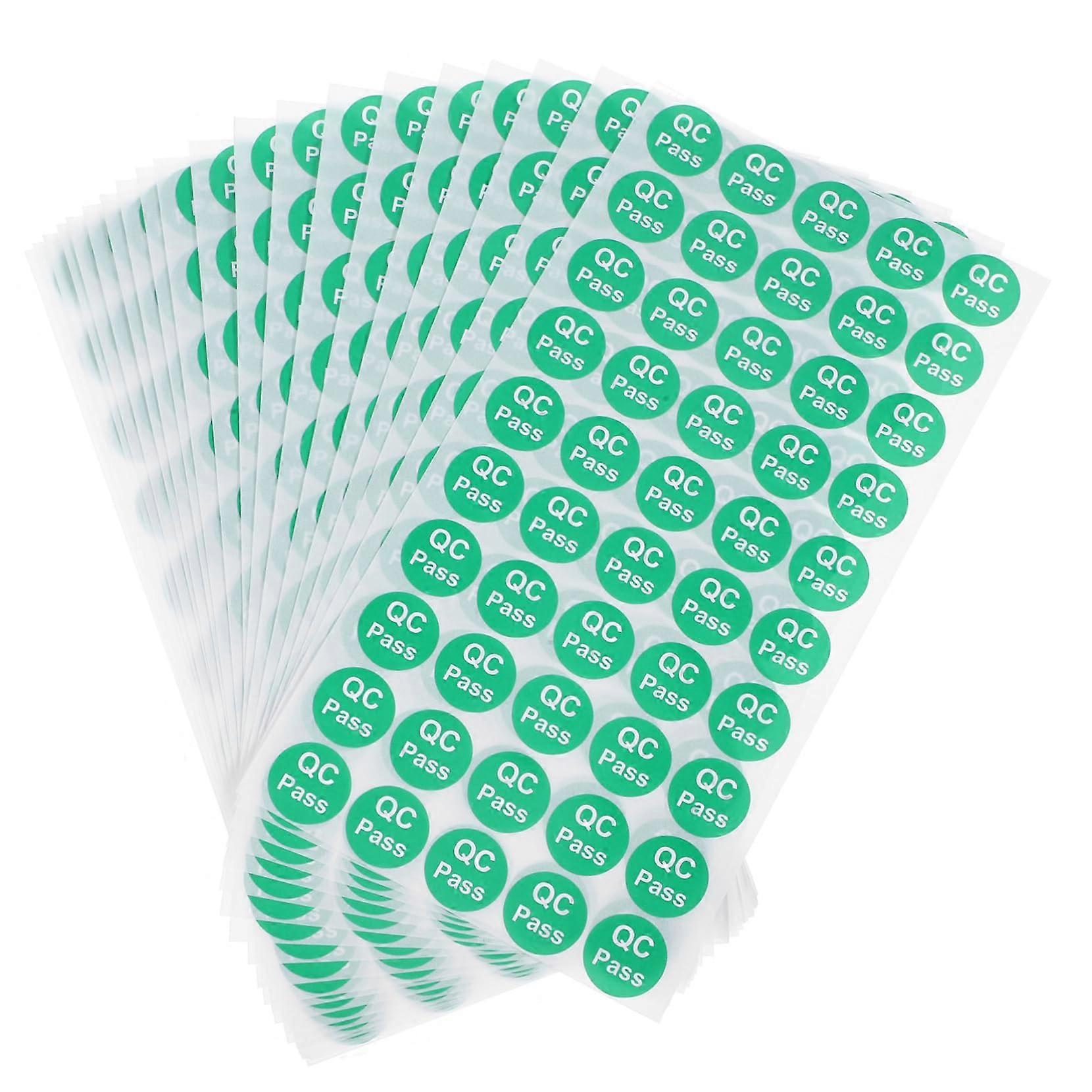 QC Passed Stickers 1000pcs Waterproof Self Adhesive Quality Control Labels for Warehouse Use