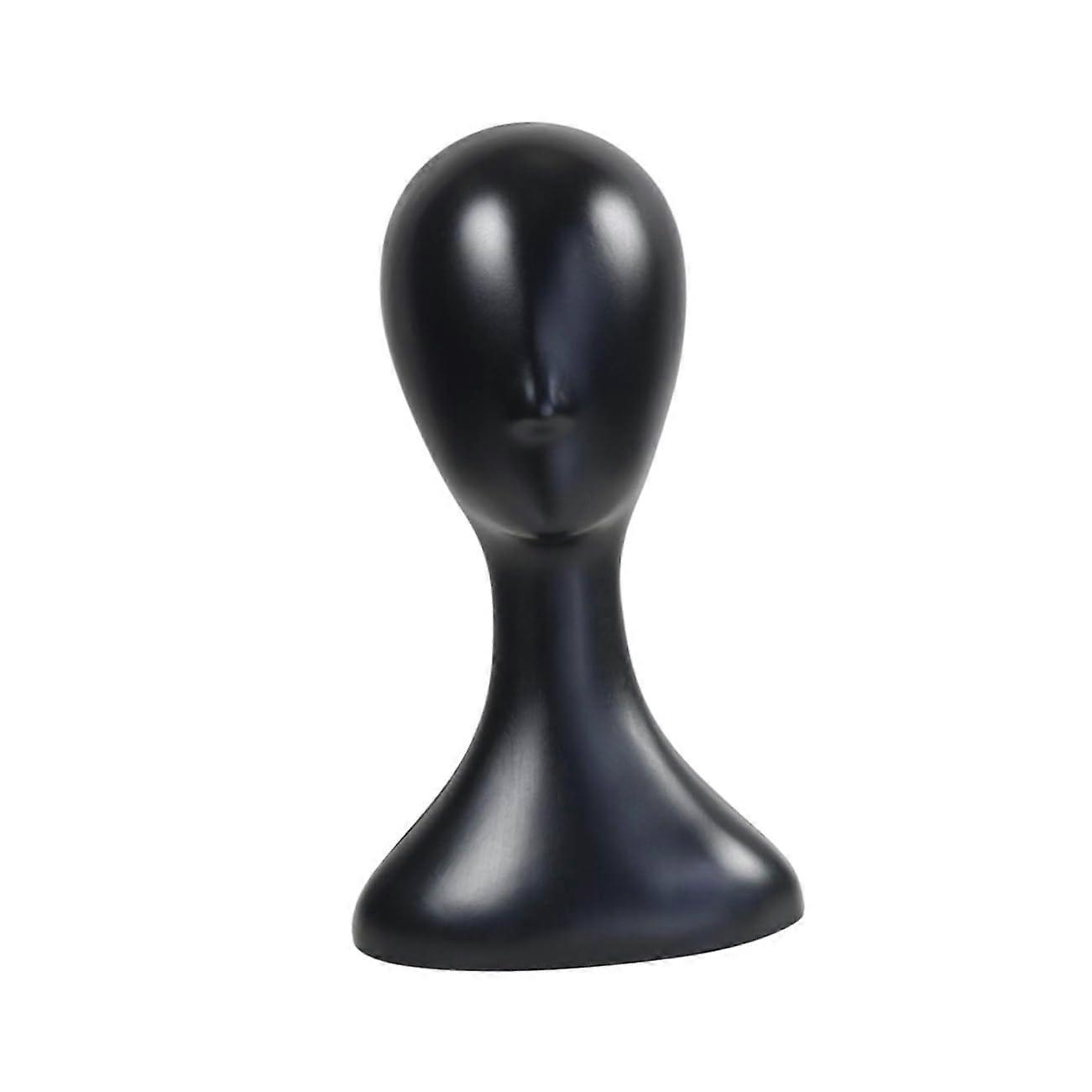 Mannequin Head for Wig Styling and Display, Durable Plastic Stand for Hairdressing Practice