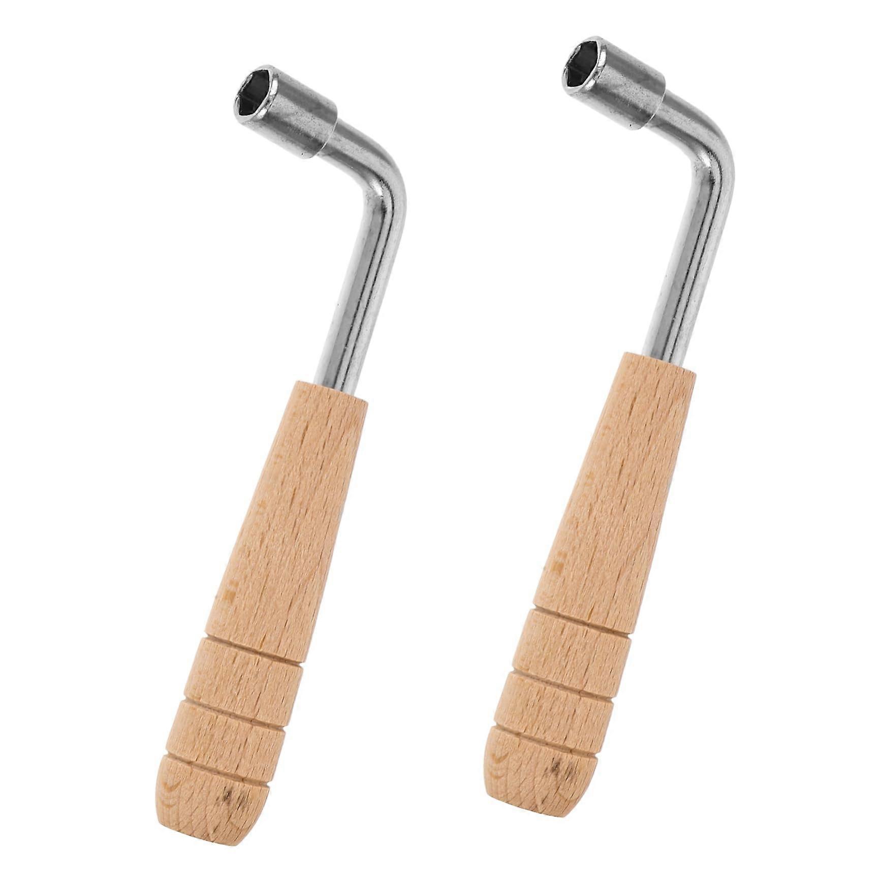 2pcs Harp Tuning Wrench Set for Lyre Harp, Ergonomic Grip and Precise String Adjustment