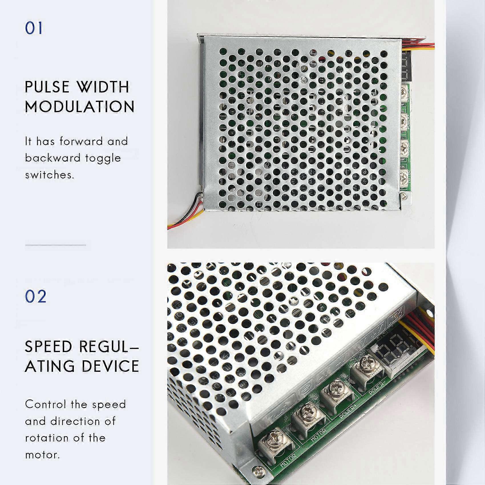 DC 10-55V 100A 3000W Motor Speed Controller Reversible PWM Control Forward and Reverse Controller