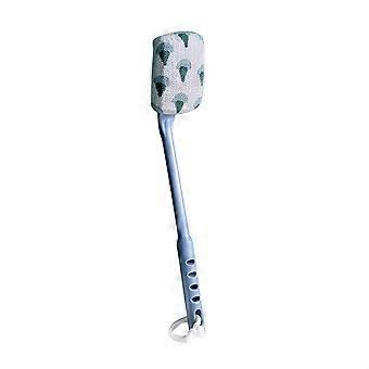Body Brush Long Handle Back Scrubber for Shower, Exfoliating Bath Brush with Comfortable Grip, Color B