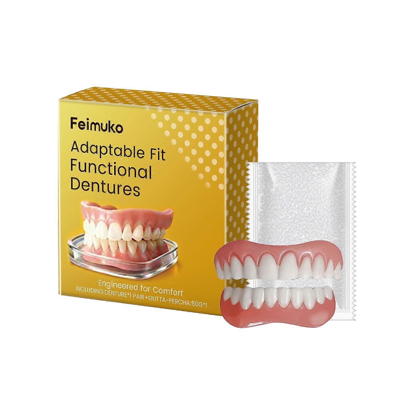 Feimuko Denture Enhancement Kit - Improve Smile Aesthetics Comfortable Material