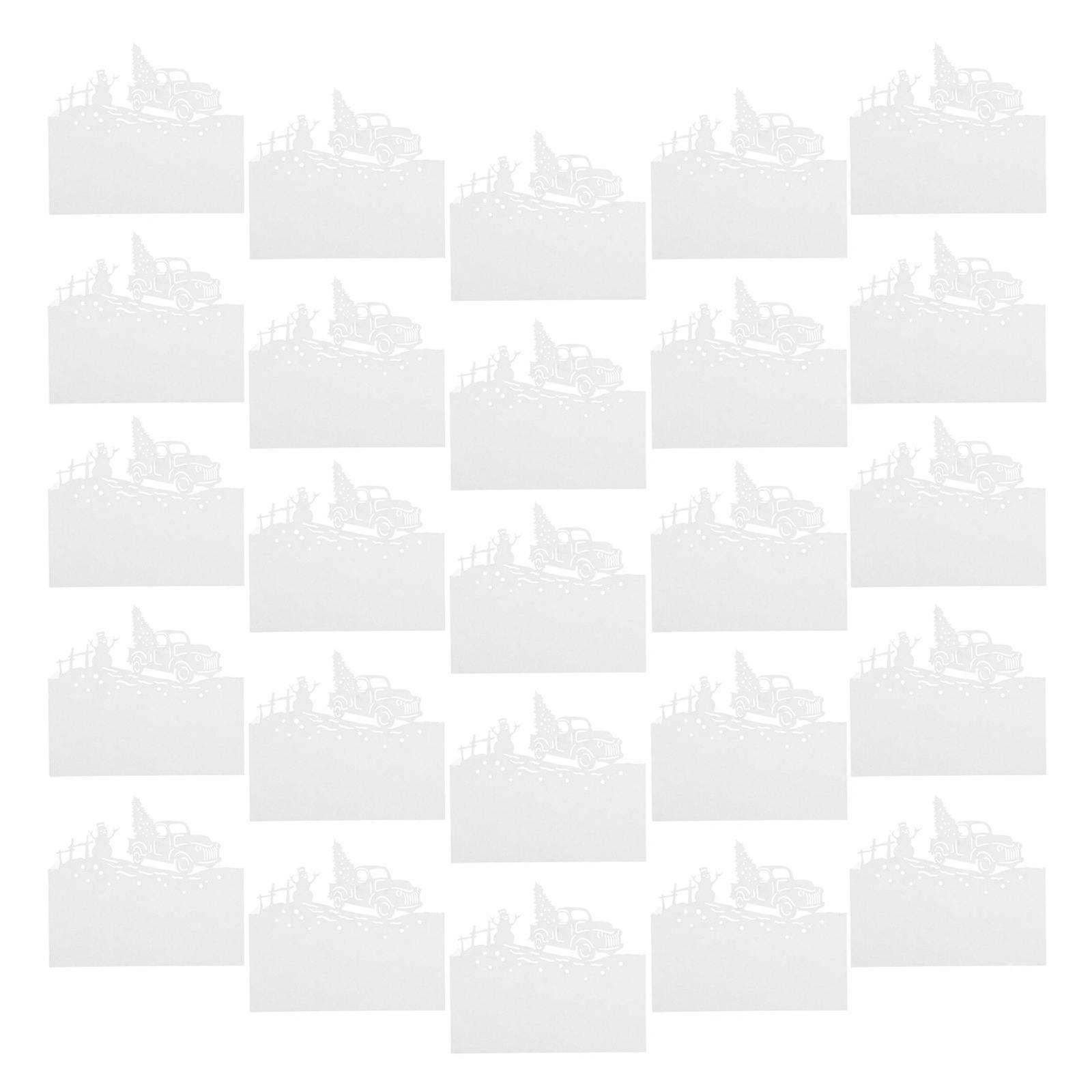 Seating Cards Winter Event Seating Festive Touch Paper Material 50Pcs