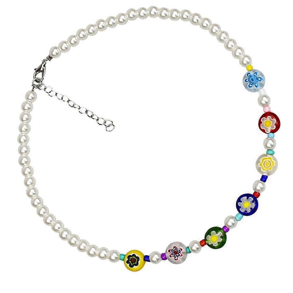 Decorative Clavicle Chain Necklace Bead Multi 1Pcs