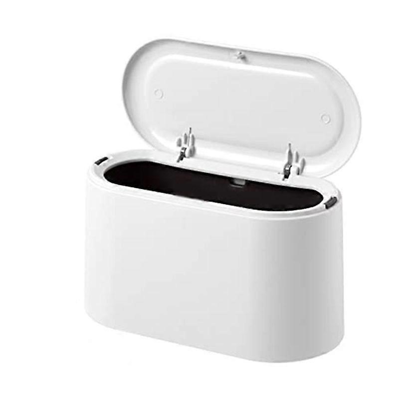 Tabletop Trash Can with -Up Lid, Mini Trash Can