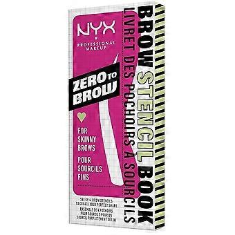 NYX Zero To Brow Stencil 4pcs