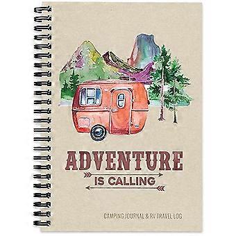 Camping Journal & RV Travel Logbook, Red Vintage Camper: Caravaning Campingplatz Logbücher